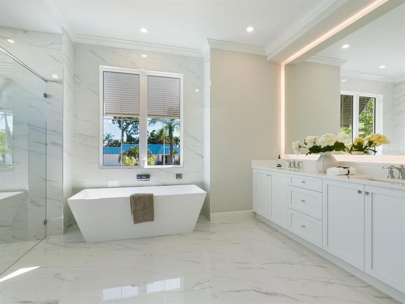 Furnished interior view inside a new home in , Sarasota (Image 49).