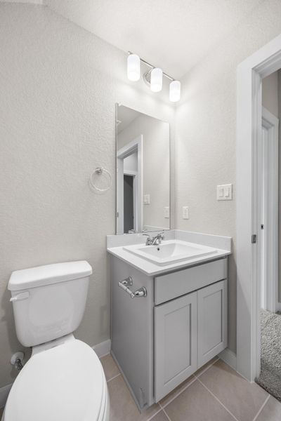 Bathroom in the Elm home plan by Trophy Signature Homes – REPRESENTATIVE PHOTO Bathroom in the Elm home plan by Trophy Signature Homes – REPRESENTATIVE PHOTO