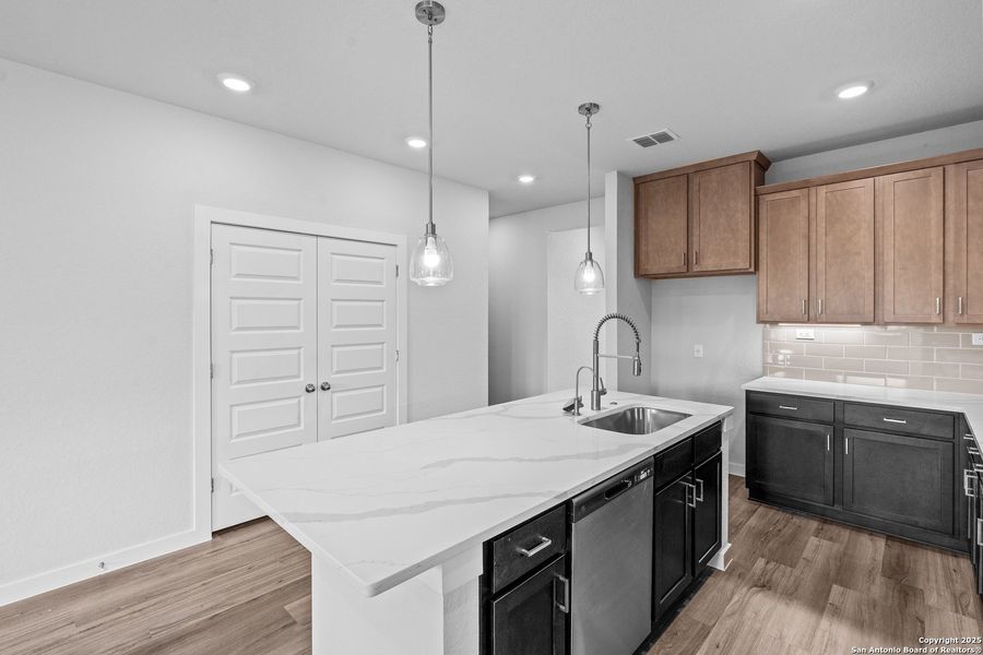 Furnished interior view inside a new home in August Fields, New Braunfels (Image 7). Furnished interior view inside a new home in August Fields, New Braunfels (Image 7).