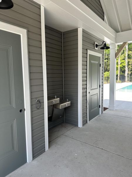 Exterior details and patio area of a home in , Wando (Image 3). Exterior details and patio area of a home in , Wando (Image 3).