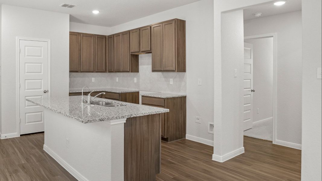 Furnished interior view inside a new home in Timber Creek, San Antonio (Image 4). Furnished interior view inside a new home in Timber Creek, San Antonio (Image 4).