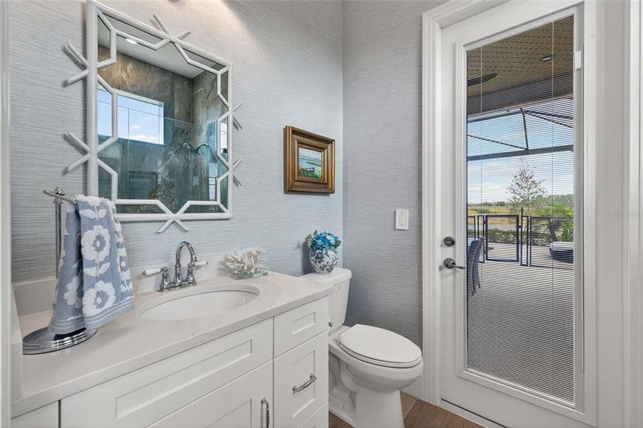 Furnished interior view inside a new home in , Fort Myers (Image 39).