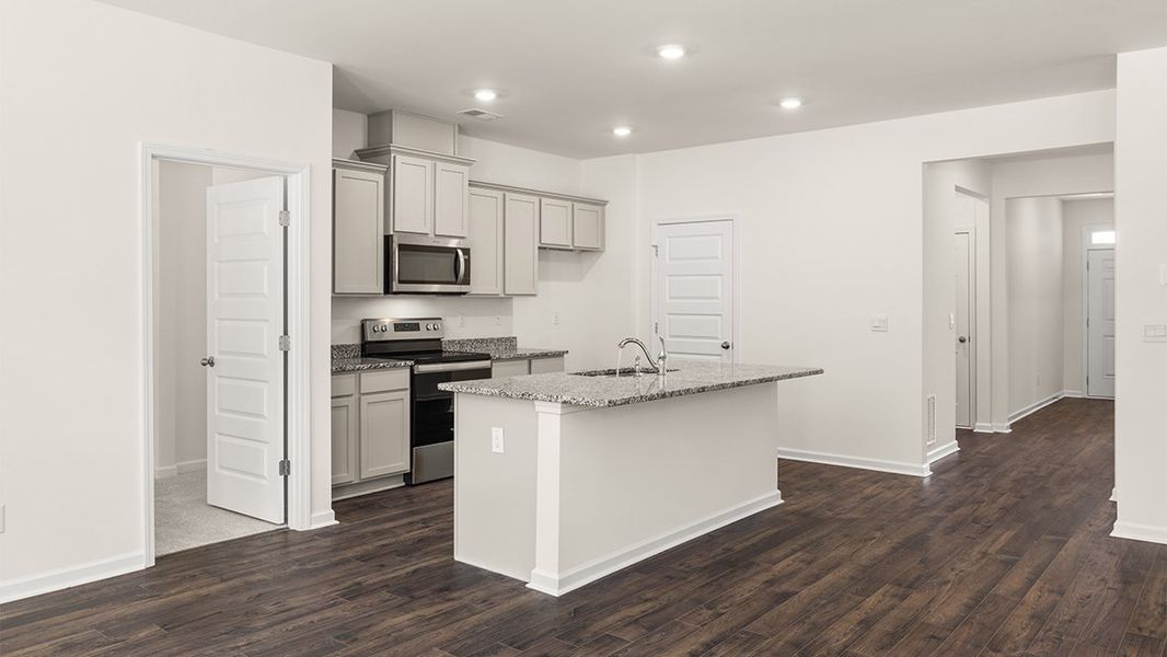Representative furnished interior of a home built from the Aria by D.R. Horton in The Preserve at Agricultural Village, Perry (Image 5). Representative furnished interior of a home built from the Aria by D.R. Horton in The Preserve at Agricultural Village, Perry (Image 5).