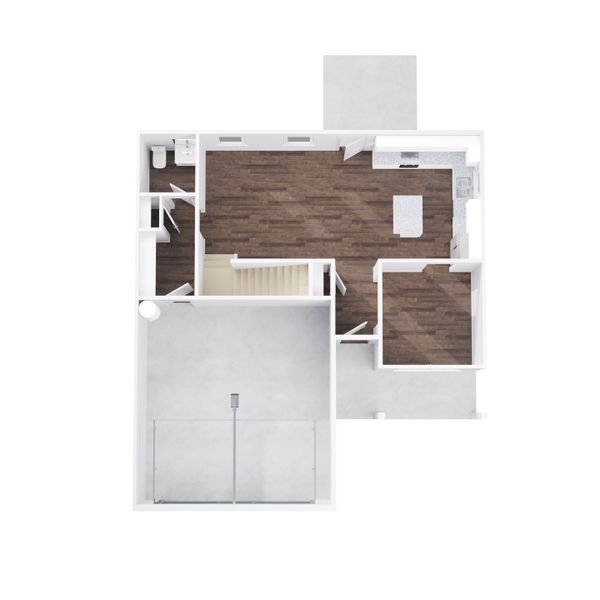 2D floor plan layout for the Harper by Foundation Home Builders LLC in Pallini Place, Ossipee, NC (Image 2).