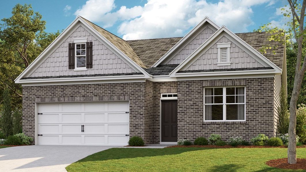 Representative exterior photo of a completed home built from the Cali by D.R. Horton in Shiloh Springs, Jackson, TN (Image 2).