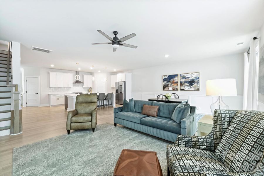 Furnished interior view inside a new home in , Charlotte (Image 14).