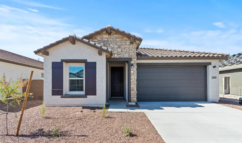 Representative exterior details of a home built from the Orinoco by K. Hovnanian® Homes in Monroe Ranch, Buckeye (Image 2). Representative exterior details of a home built from the Orinoco by K. Hovnanian® Homes in Monroe Ranch, Buckeye (Image 2).