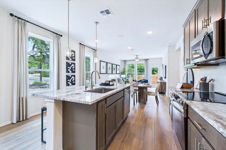 Representative furnished interior of a home built from the The Gillian C by Davidson Homes LLC in Cedar Heights, San Antonio (Image 7).