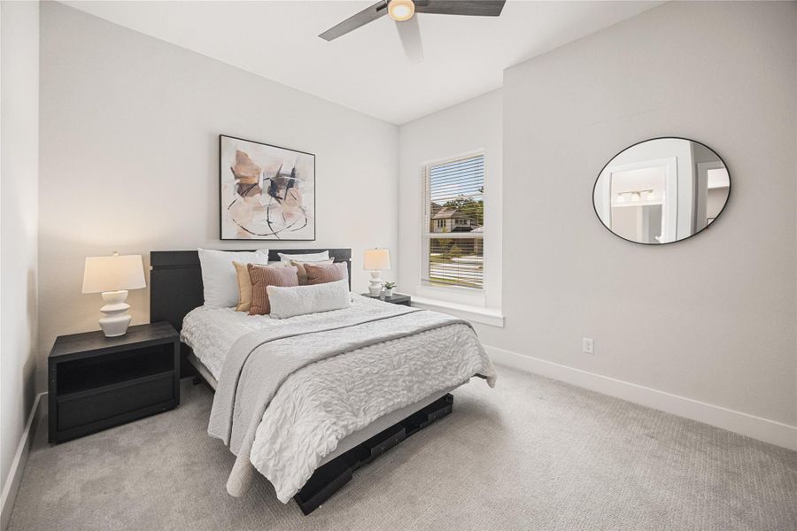 Furnished interior view inside a new home in Woodson’s Reserve, Spring (Image 42).