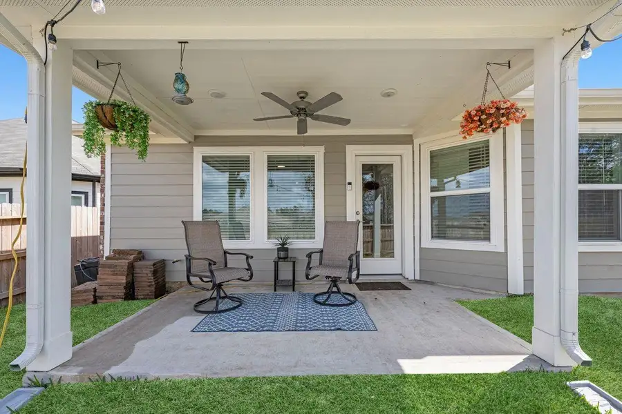 Exterior details and patio area of a home in Magnolia Ridge, Magnolia (Image 20).