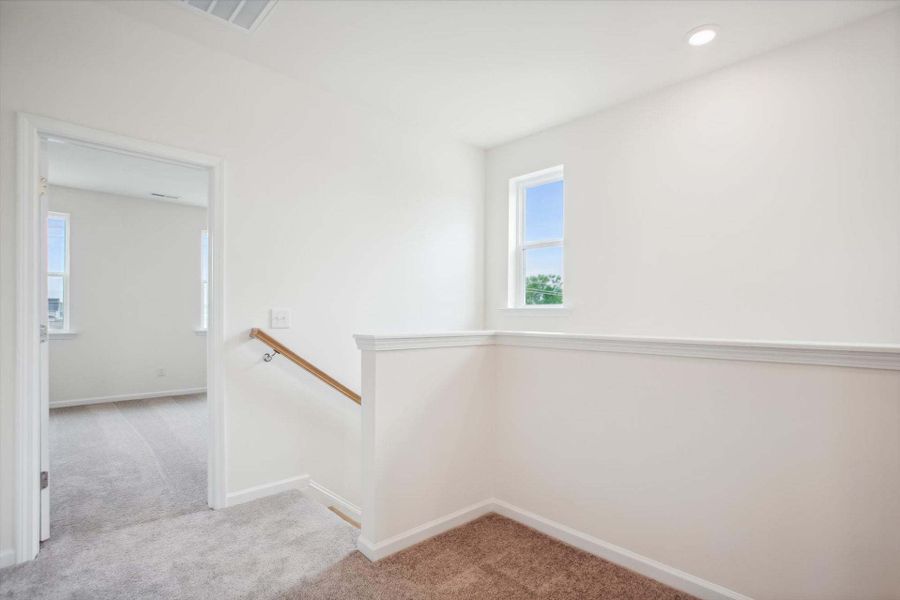 Spacious, unfurnished interior of a new home in The Parc Townes at Wendell, Wendell (Image 32). Spacious, unfurnished interior of a new home in The Parc Townes at Wendell, Wendell (Image 32).