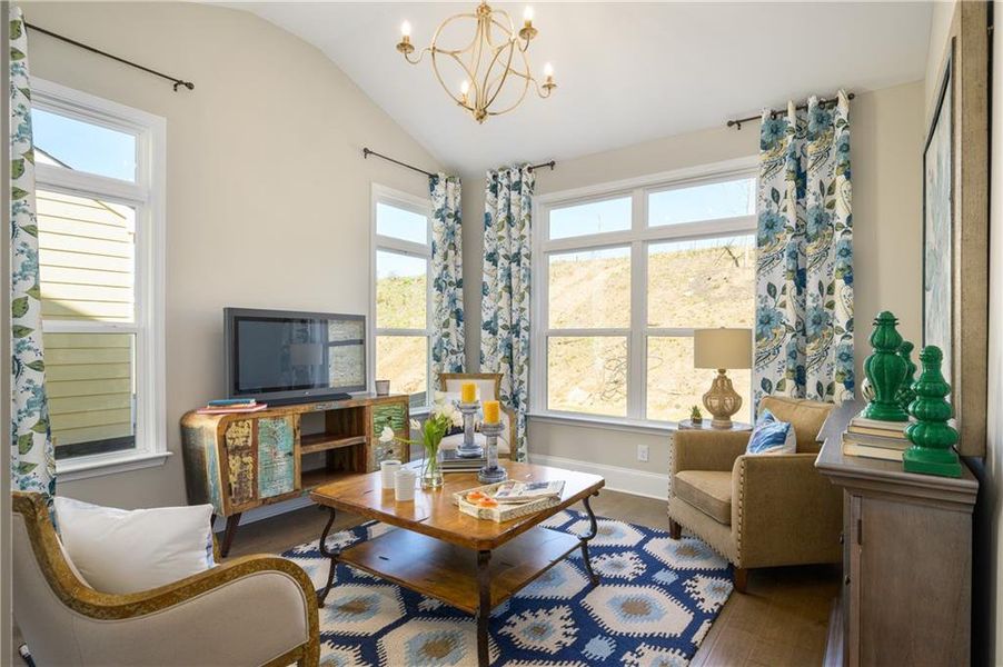 Furnished interior view inside a new home in , Gainesville (Image 17).