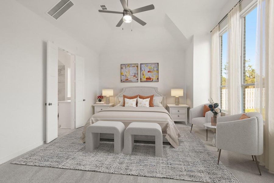 Primary Bedroom - Virtually Staged