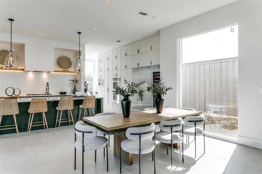 Furnished interior view inside a new home in Avadene at Las Colinas, Irving (Image 14).