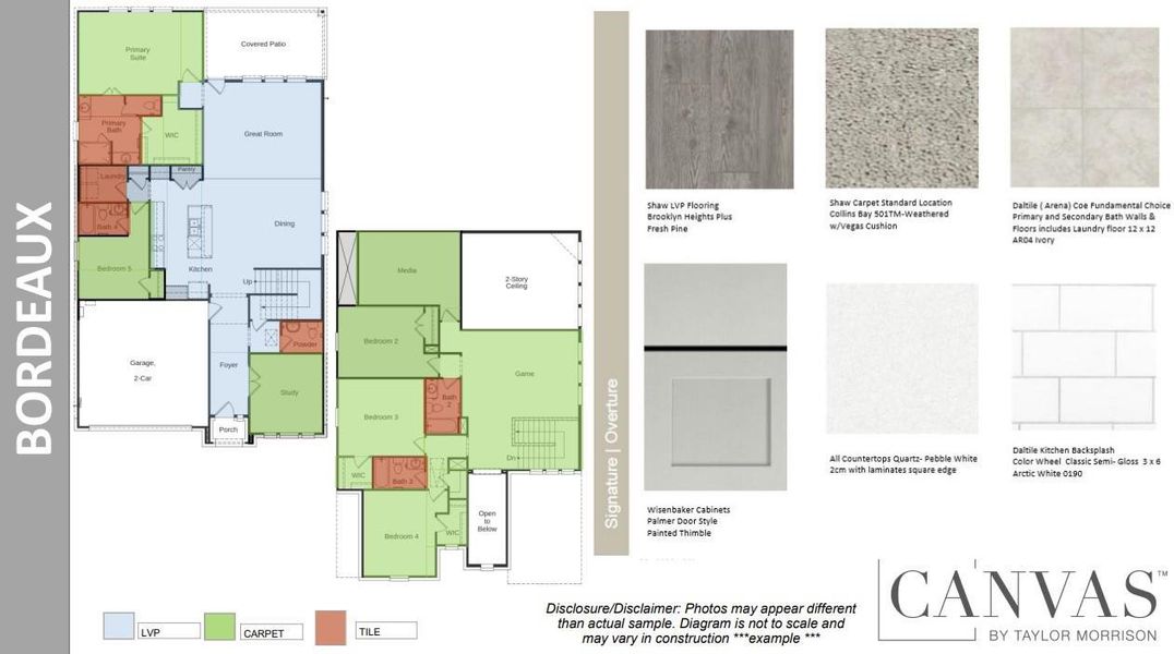 Design Selections. Home is currently under construction, selections subject to change.