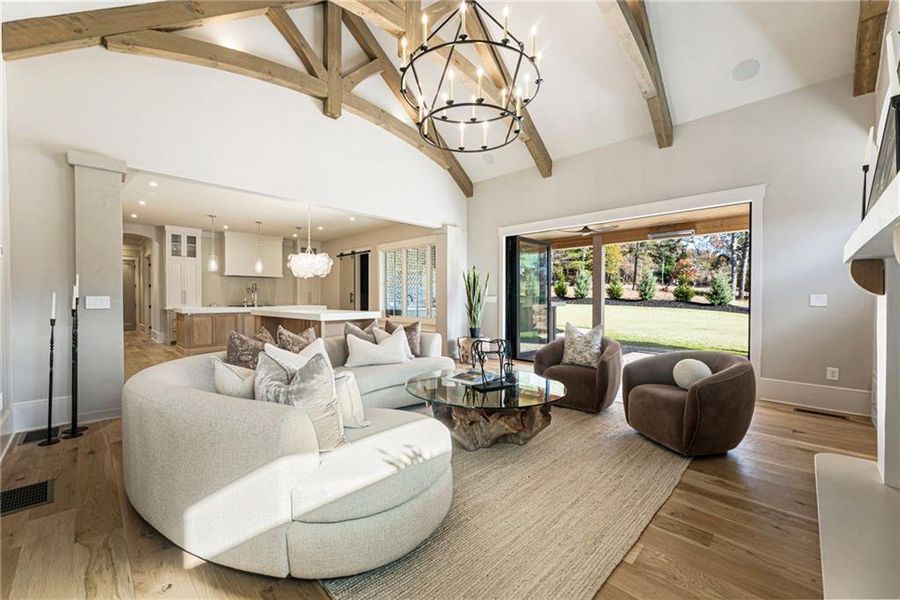 Furnished interior view inside a new home in , Alpharetta (Image 13).