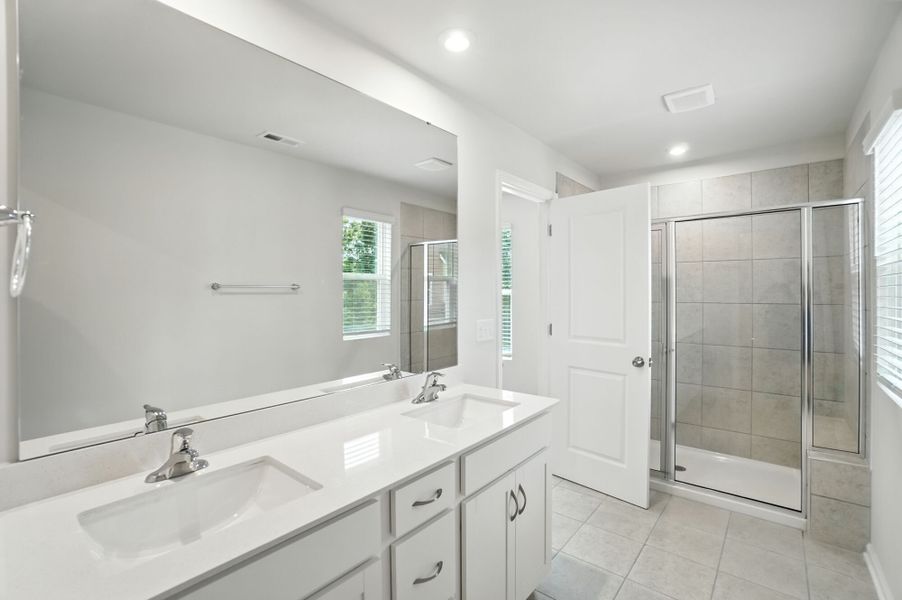 Furnished interior view inside a new home in Bailey Run, Charlotte (Image 8). Furnished interior view inside a new home in Bailey Run, Charlotte (Image 8).