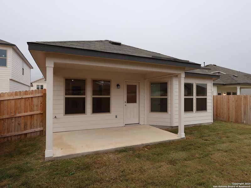Exterior details and patio area of a home in Winding Brook, San Antonio (Image 3).