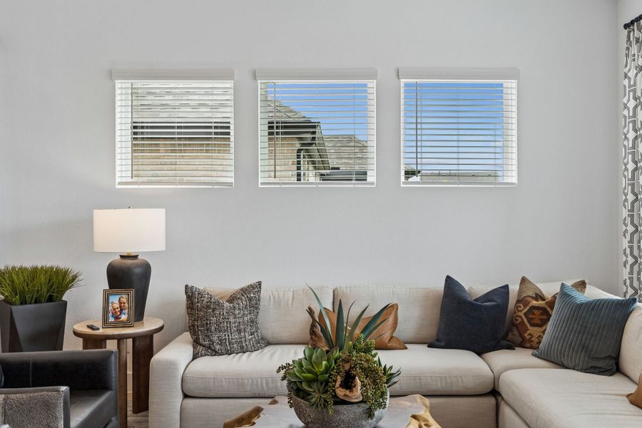 Furnished interior view inside a new home in Painted Tree Woodland West, McKinney (Image 30). Furnished interior view inside a new home in Painted Tree Woodland West, McKinney (Image 30).