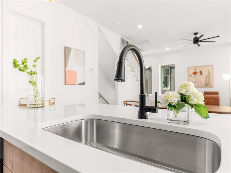 Close-up of interior finishes inside a home in , Dallas (Image 21).