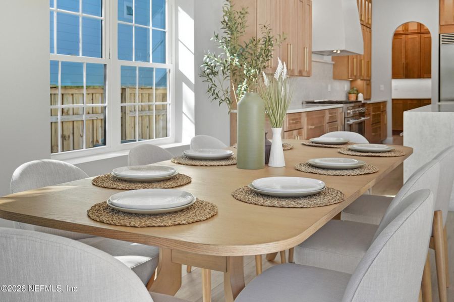 Furnished interior view inside a new home in , Atlantic Beach (Image 9).