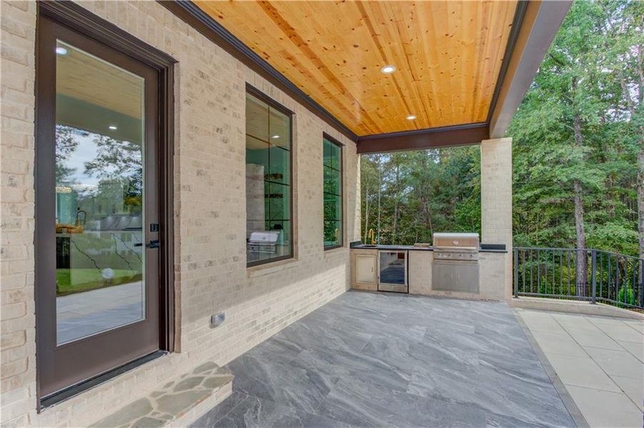Exterior details and patio area of a home in , Buford (Image 2).