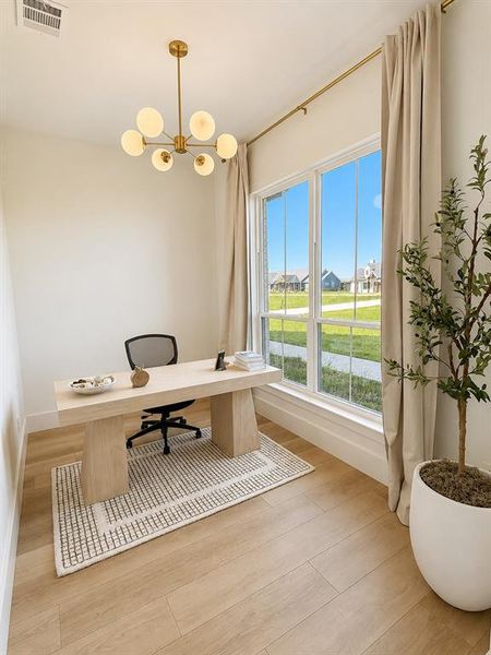 Furnished interior view inside a new home in , Whitesboro (Image 8).