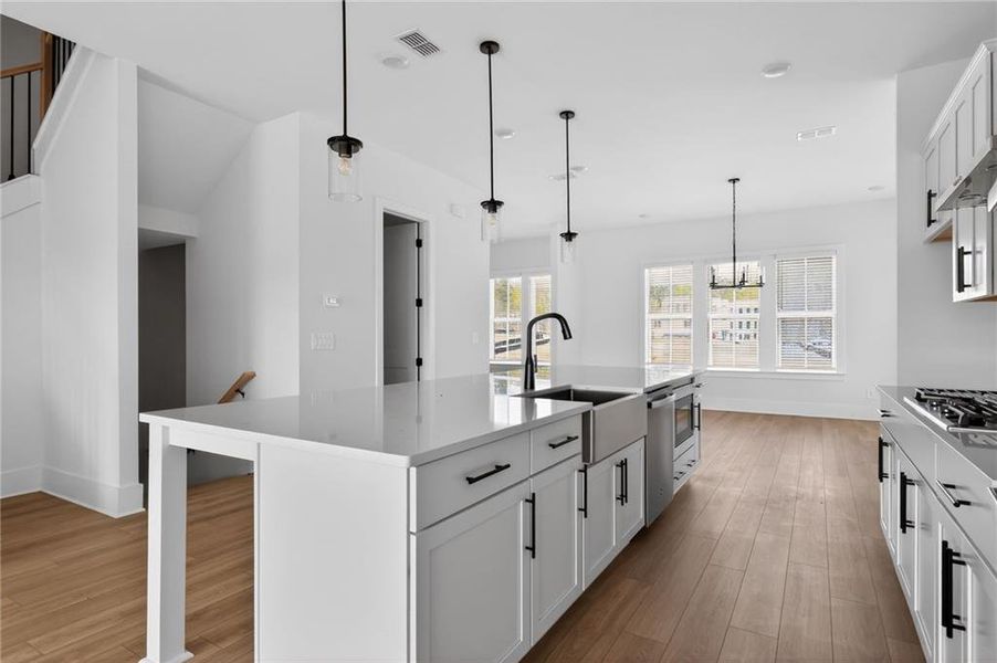 Furnished interior view inside a new home in , Suwanee (Image 5).