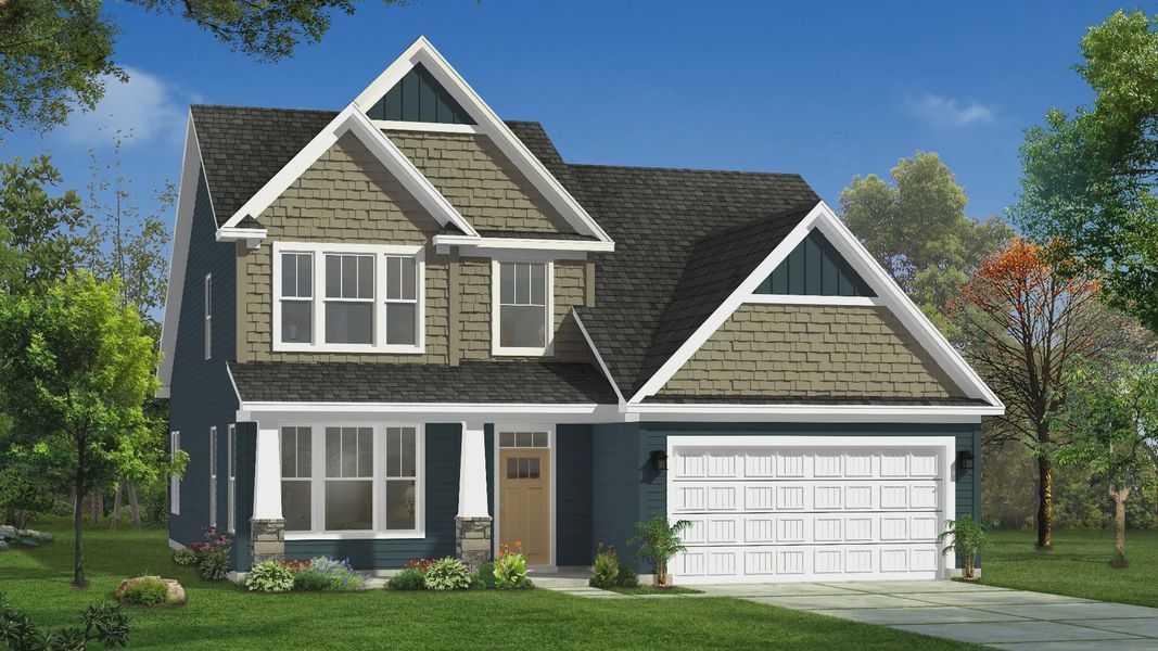 Rendering of elevation 5 of The Middleton Design by DRB Homes Rendering of elevation 5 of The Middleton Design by DRB Homes