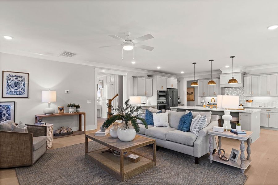 Representative furnished interior of a home built from the The Emerson by RobuckHomes in Stonehedge, Leesville (Image 18).