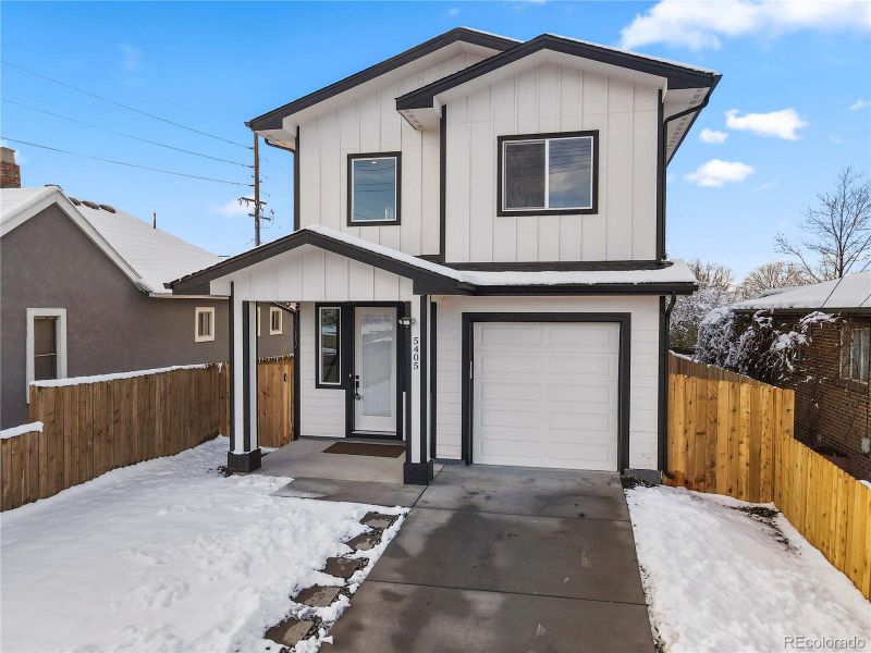 Front exterior of a new home in , Denver, CO, highlighting curb appeal (Image 1).