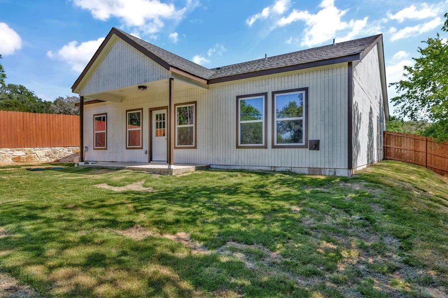 Exterior details and patio area of a home in , Granbury (Image 3). Exterior details and patio area of a home in , Granbury (Image 3).