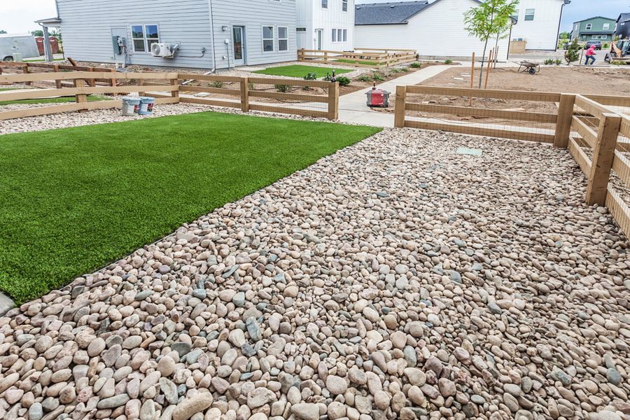 Exterior details and patio area of a home in Bloom, Fort Collins (Image 35).