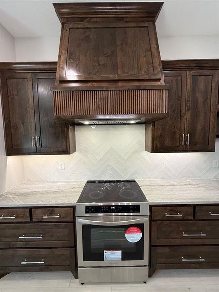 Custom Reeded Wood Hood