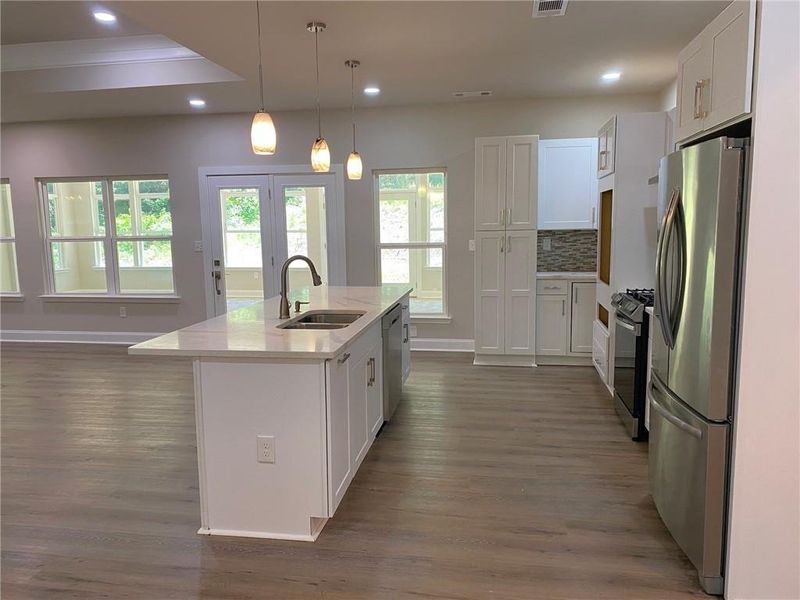 Furnished interior view inside a new home in , Atlanta (Image 8).