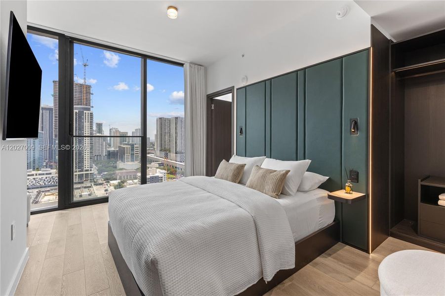 Furnished interior view inside a new home in , Miami (Image 34).
