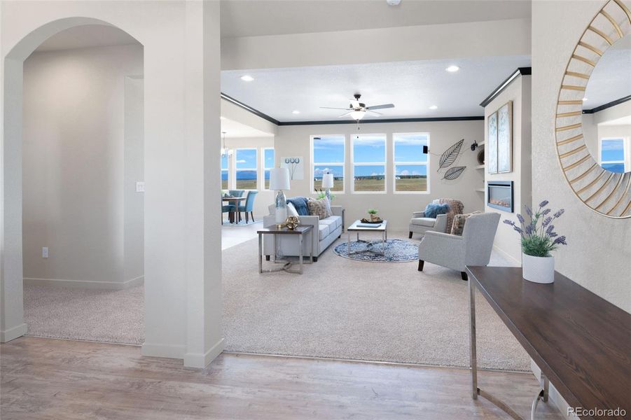 Furnished interior view inside a new home in , Pueblo West (Image 8).