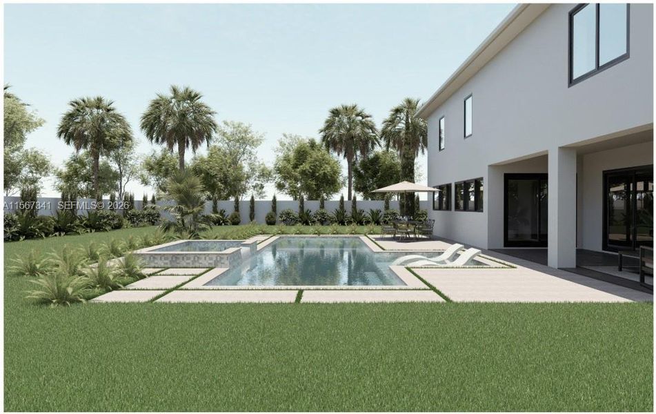 Exterior details and patio area of a home in , Davie (Image 19).