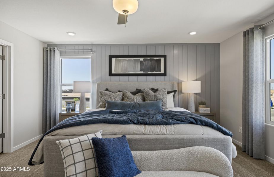 Primary Bedroom- Model home Primary Bedroom- Model home