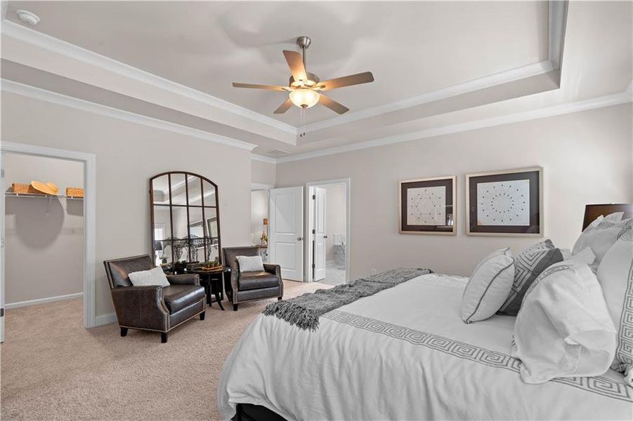 Furnished interior view inside a new home in Aberdeen, Hoschton (Image 36).