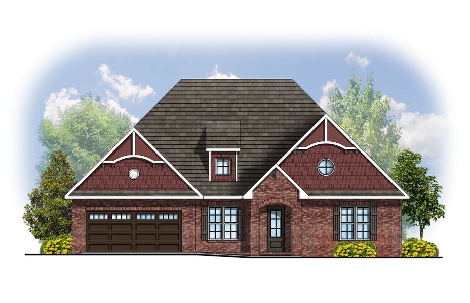Architectural rendering of home exteriors planned for Enclave At Harvey in Knoxville, TN (Image 10).
