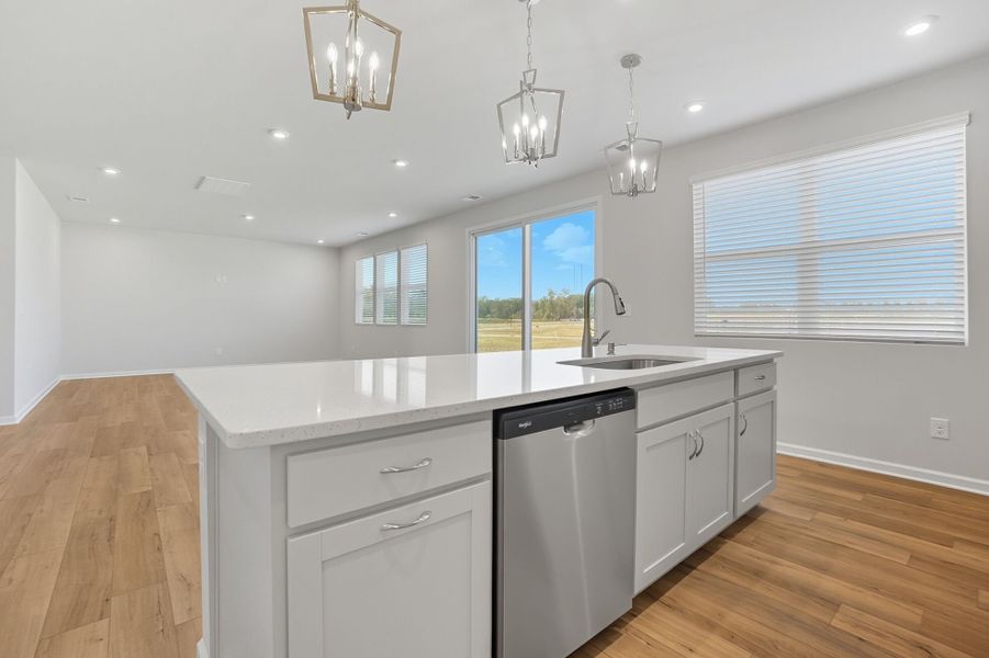 Furnished interior view inside a new home in Waxhaw Landing, Monroe (Image 7).