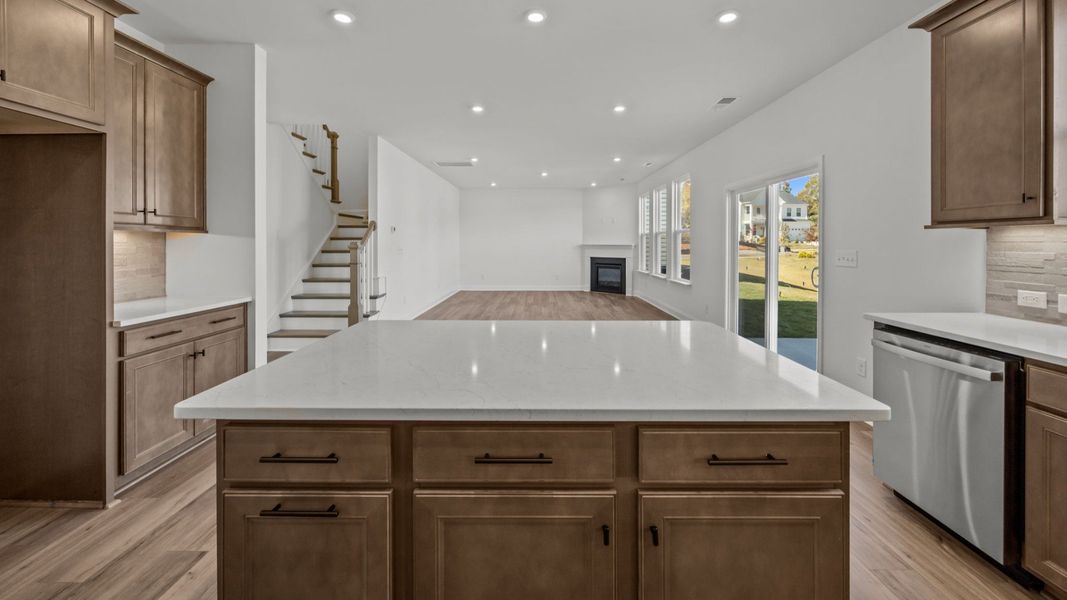 The Drayton Plan by DRB Homes in Farms at Bellingham, Mooresville NC - Kitchen