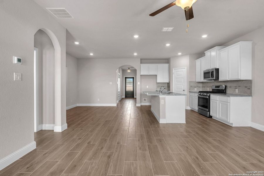 Furnished interior view inside a new home in Morgan Meadows, San Antonio (Image 10). Furnished interior view inside a new home in Morgan Meadows, San Antonio (Image 10).
