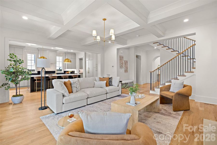 Furnished interior view inside a new home in , Charlotte (Image 11).