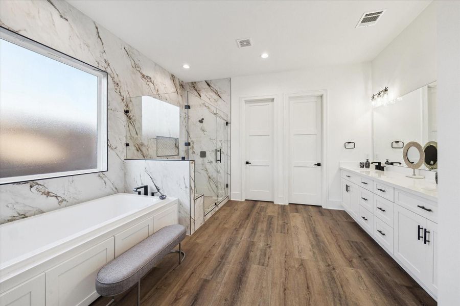 Furnished interior view inside a new home in , Houston (Image 11).