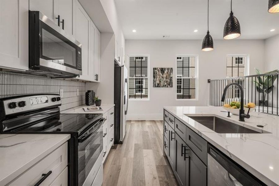Furnished interior view inside a new home in , Hapeville (Image 6).