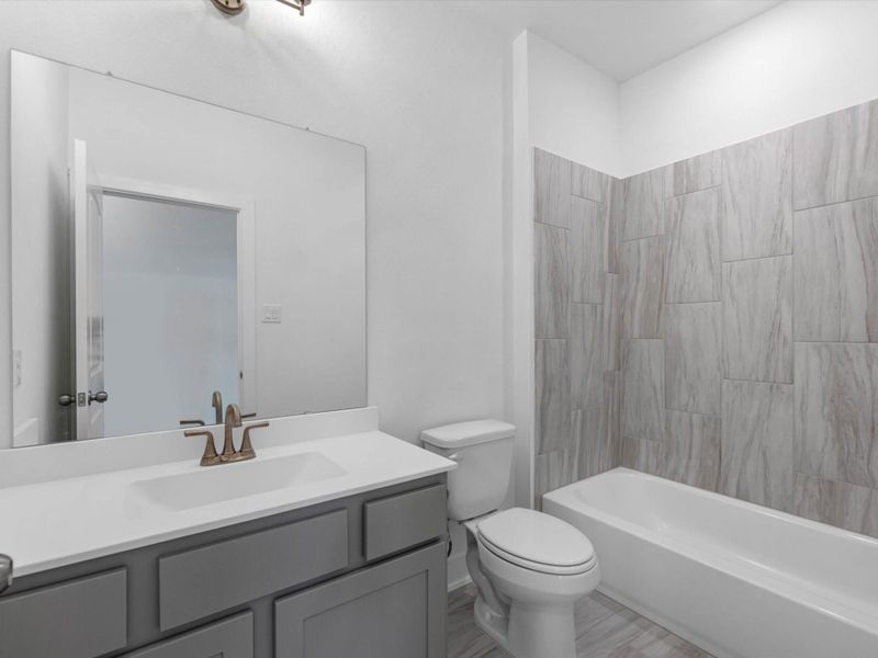 Furnished interior view inside a new home in Meridiana - 60', Manvel (Image 6). Furnished interior view inside a new home in Meridiana - 60', Manvel (Image 6).