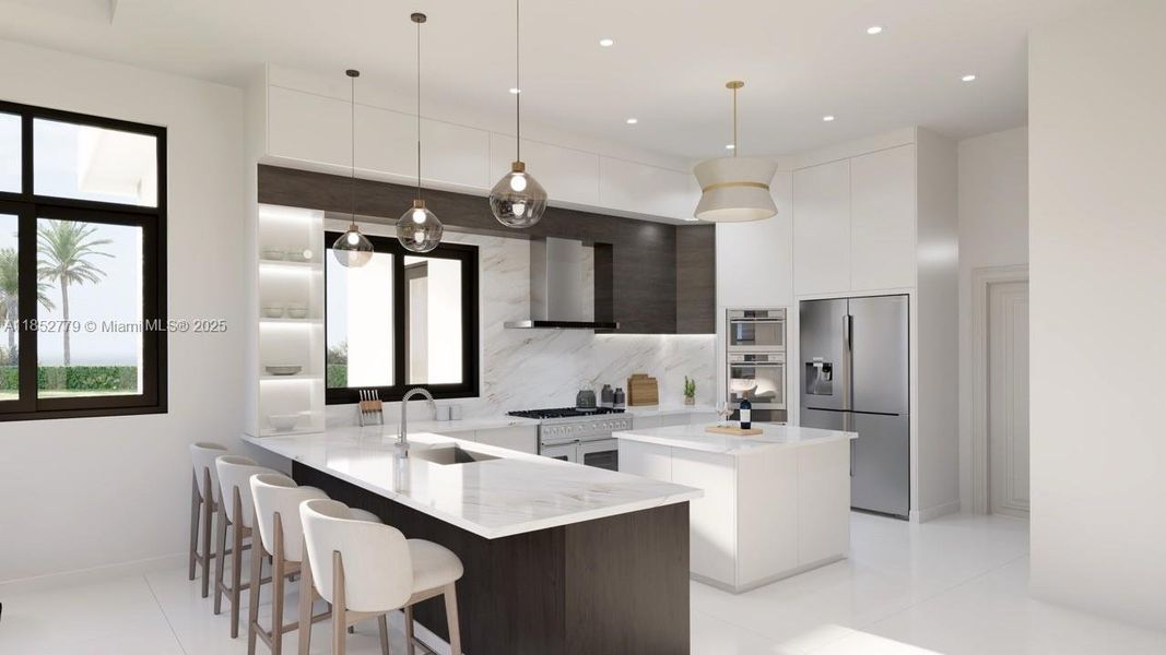 Furnished interior view inside a new home in , Davie (Image 4).