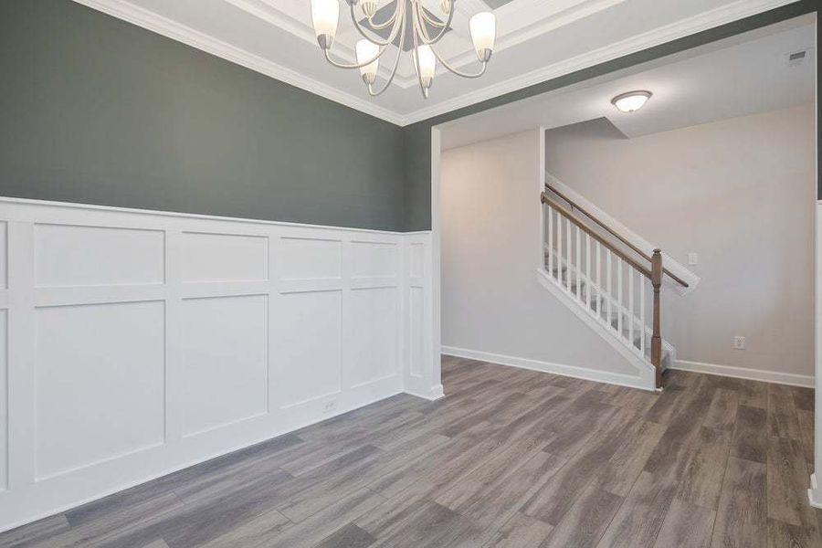 Representative unfurnished interior of a home built from the Drayton by Caviness & Cates Communities in Bartlett Manor, Youngsville (Image 71).